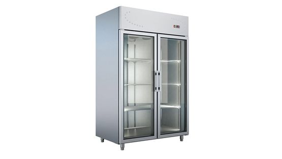 Dobbelt Fryseskab med glaslåger 1232 liter, Bambas